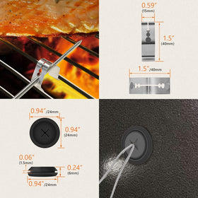 YAOAWE probe grommet waterproof design prevents moisture intrusion during cooks