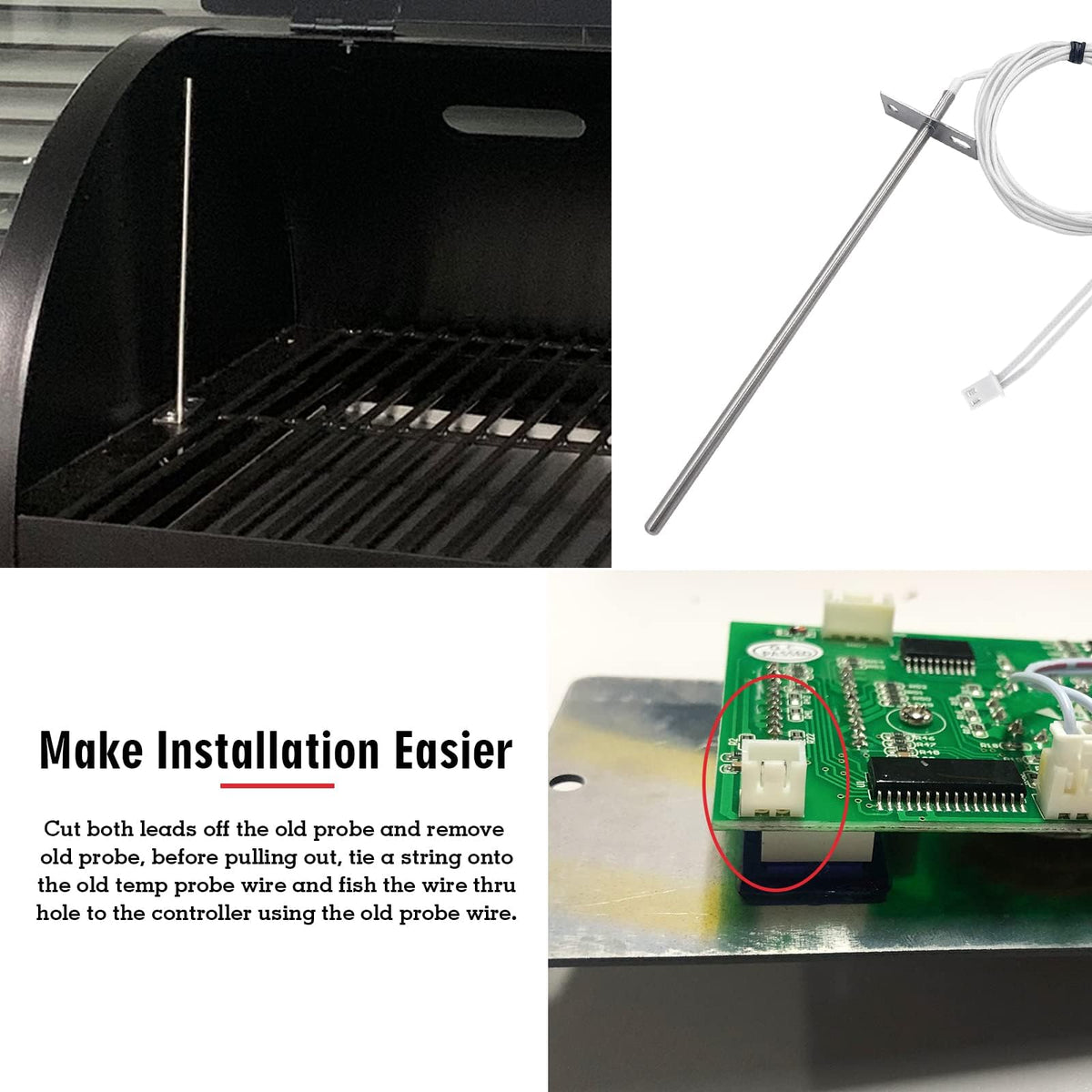 Includes screw and nut for quick, secure installation.