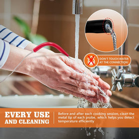 YAOAWE waterproof probe tip is easy to clean for accurate checks