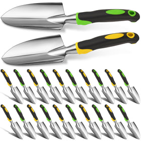 Yaocom garden shovel aluminum head for easy soil digging and durability.