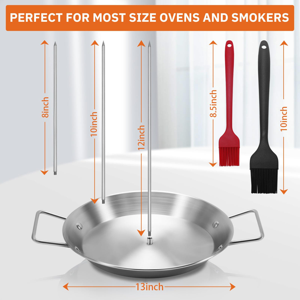 Yaokvide Al Pastor Skewer 12-inch for large portions and even heat distribution.