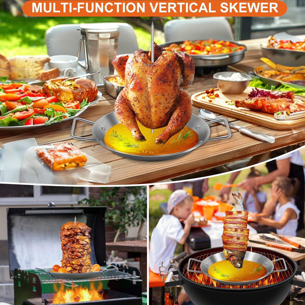 Yaokvide Al Pastor Skewer fits most ovens and grills for versatile cooking setups
