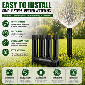 Yaomiao easy-install riser simplifies setup and reduces water loss in lawns