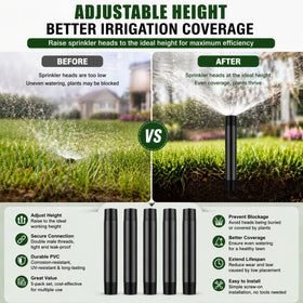 Yaomiao five-pack helps versatile irrigation with quick replacements and extensions