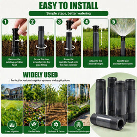 Yaomiao low-profile sprinkler riser blends with garden layouts for subtle watering.