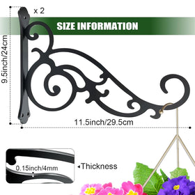 Yaostepqi 6-inch bracket for hanging plants offers compact versatility indoors or outdoors.