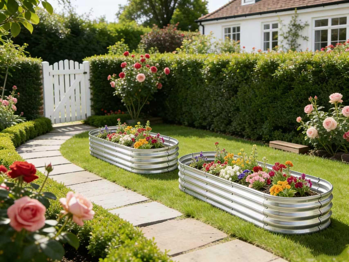 Yararday wave-structure design raised-bed, enhanced strength and drainage.