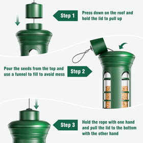 Yarbirder gift-ready bird feeder offers stylish, durable design for bird lovers