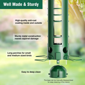 Yarbirder weatherproof and rustproof construction withstands outdoor conditions