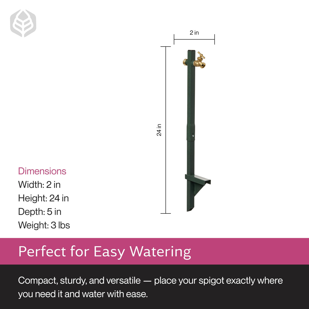 Yard Butler anti-kink design helps maintain steady water flow.