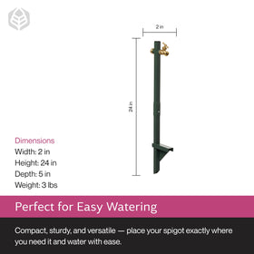 Yard Butler anti-kink design helps maintain steady water flow.