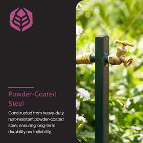 Yard Butler powder-coated finish resists rust and weathering for long-lasting use.