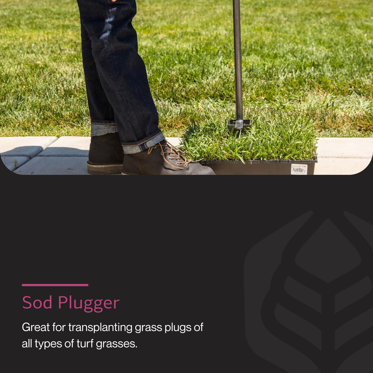 Yard Butler 3x3 inch plug cutting blade ensures precise turf plugs