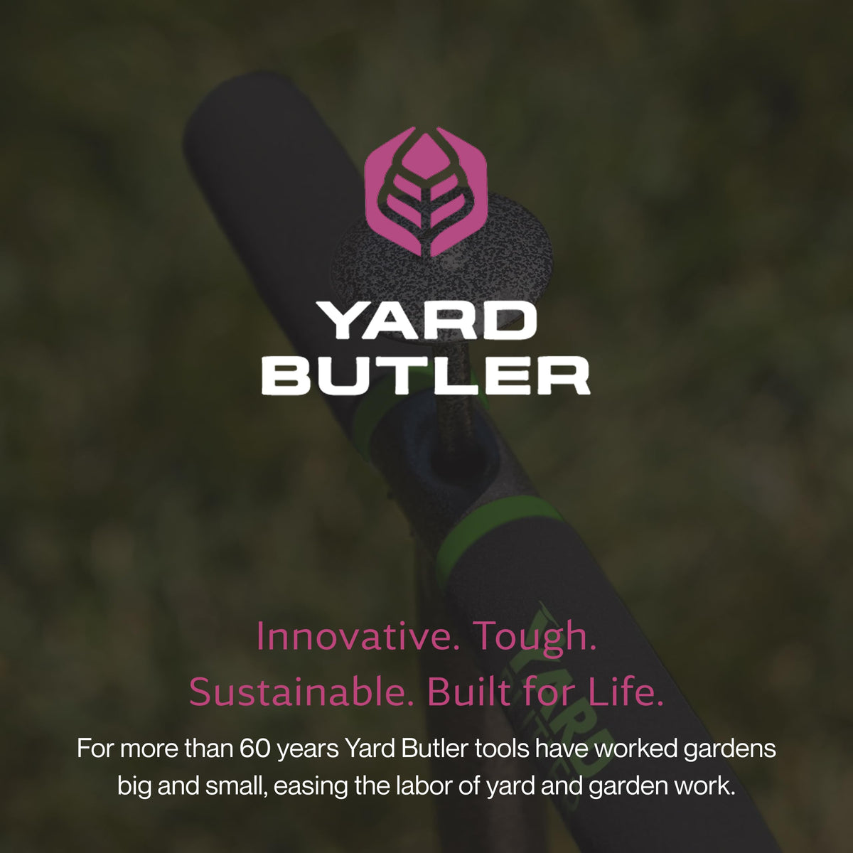Yard Butler in-use shot shows precise turf plug installation