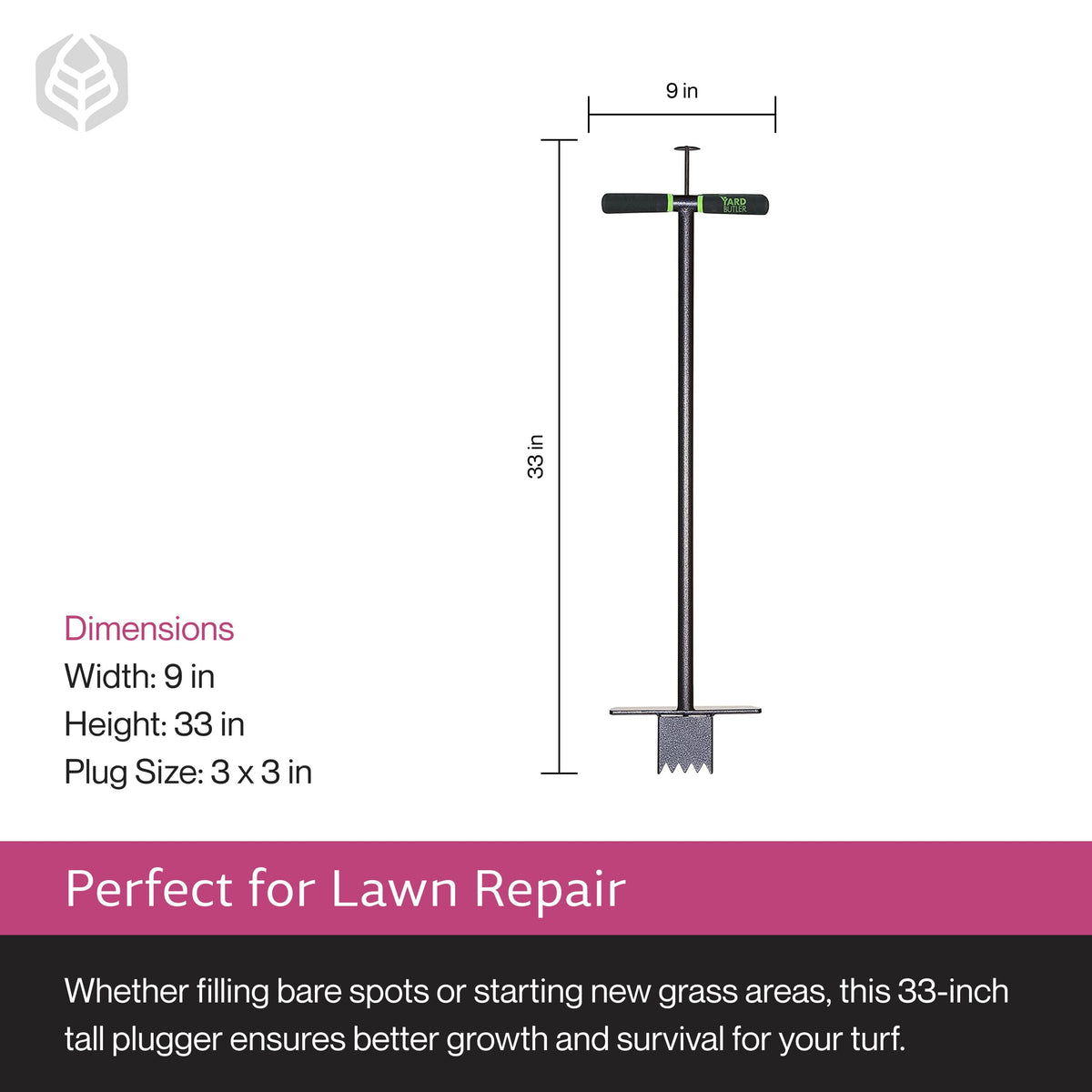 Yard Butler powder-coated steel frame resists rust for longevity