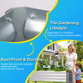 Yardbliss raised bed with drainage holes preventing overwatering