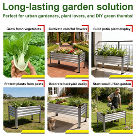 Yardbliss elevated design with protective corner pads for safe use