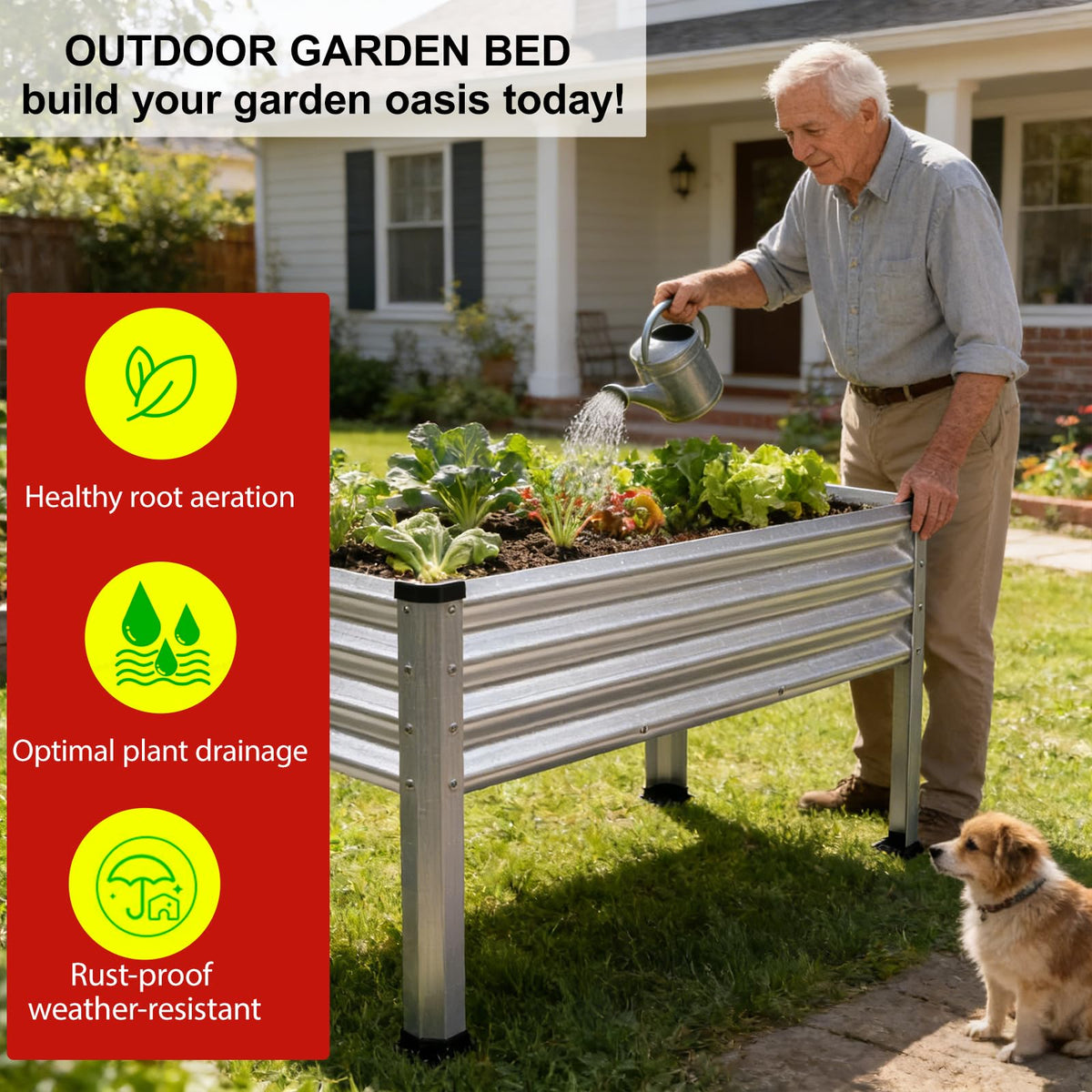 Yardbliss patio balcony garden bed suitable for small outdoor spaces