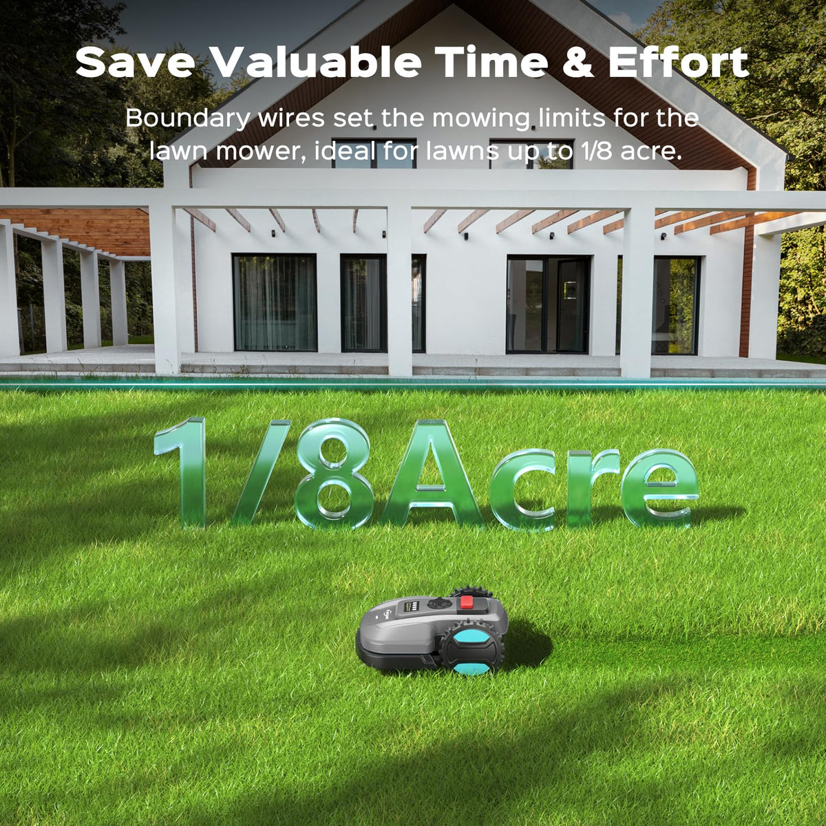 YARDCARE robot mower auto-charging reduces downtime and keeps the lawn ready.