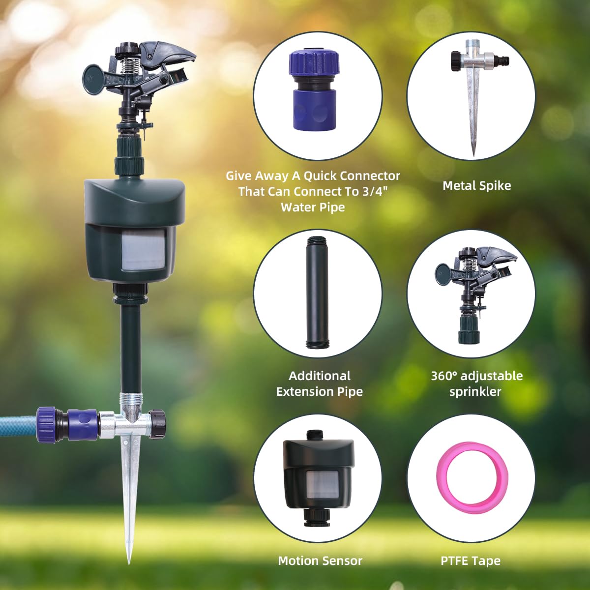 Yardeen nighttime mode conserves water while guarding your garden