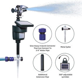 Adjustable sensitivity dial on the Yardeen sprinkler for tailored coverage.