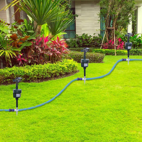 Yardeen sprinkler stake installation for quick setup in soil