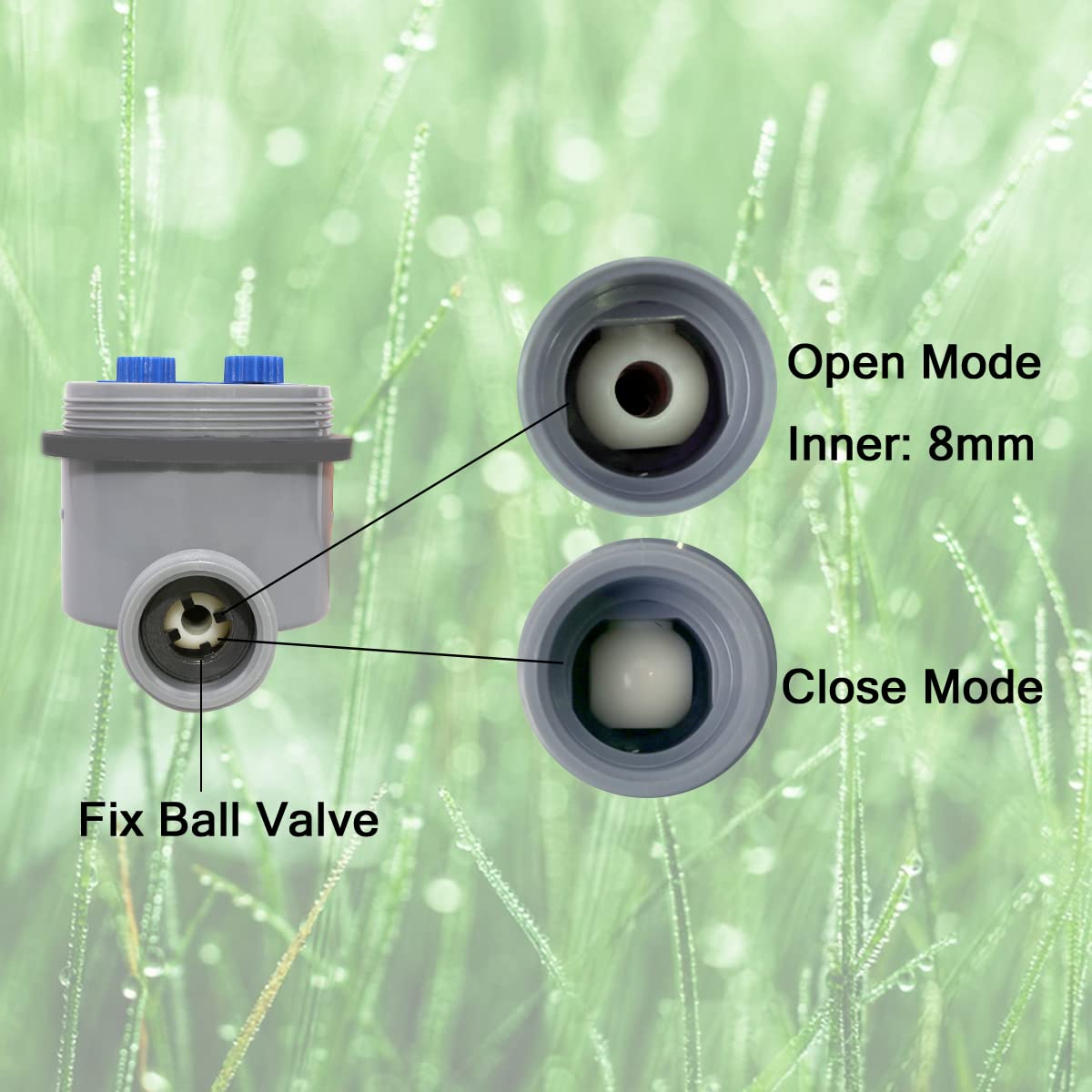 Built-in stainless filter in Yardeen timer inlet blocks impurities
