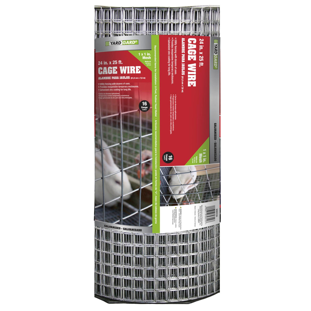 YARDGARD 1 in mesh welded wire fence roll for rabbit fencing and garden protection