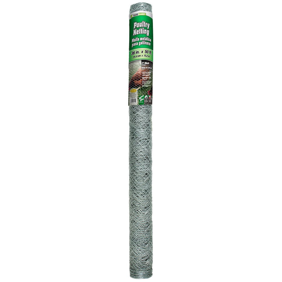YARDGARD 2 Inch Poultry Netting used for coop setup with durable containment