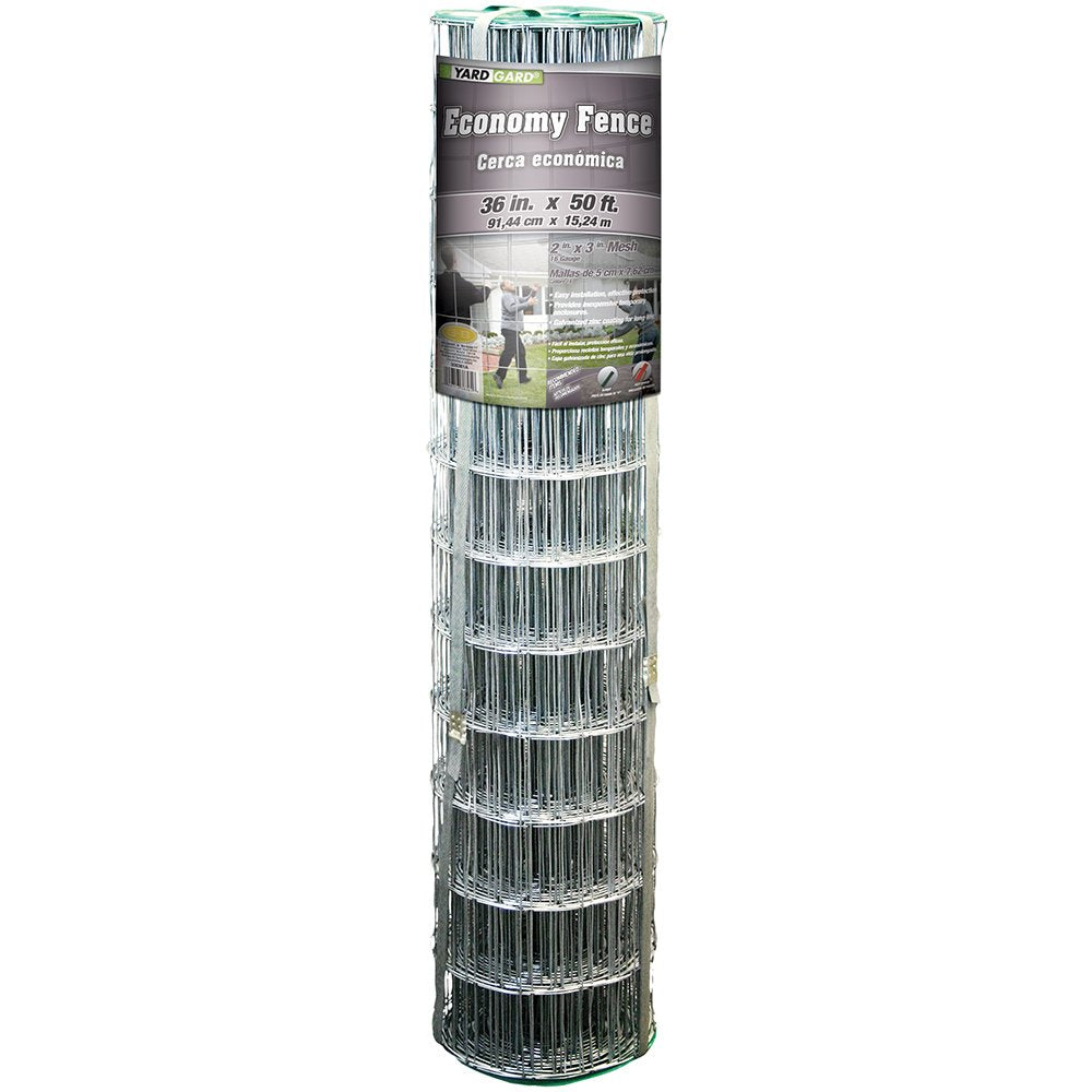 YARDGARD welded wire fence roll demonstrates secure garden boundaries and airflow.