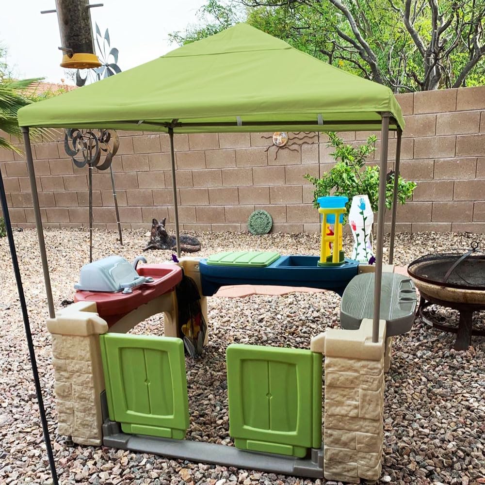 YardJoyliz uv-ray-blocking-canopy reduces sun exposure during outdoor activities