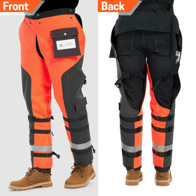 YARDMARIS chainsaw chaps outer shell 1050D polyester provides durable protection