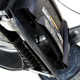 YARDMAX CVT six-speed lever provides tailored mowing pace.