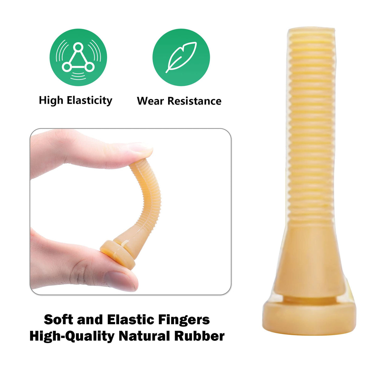 YardYield interchangeable rubber fingers ensure easy maintenance and long-lasting performance