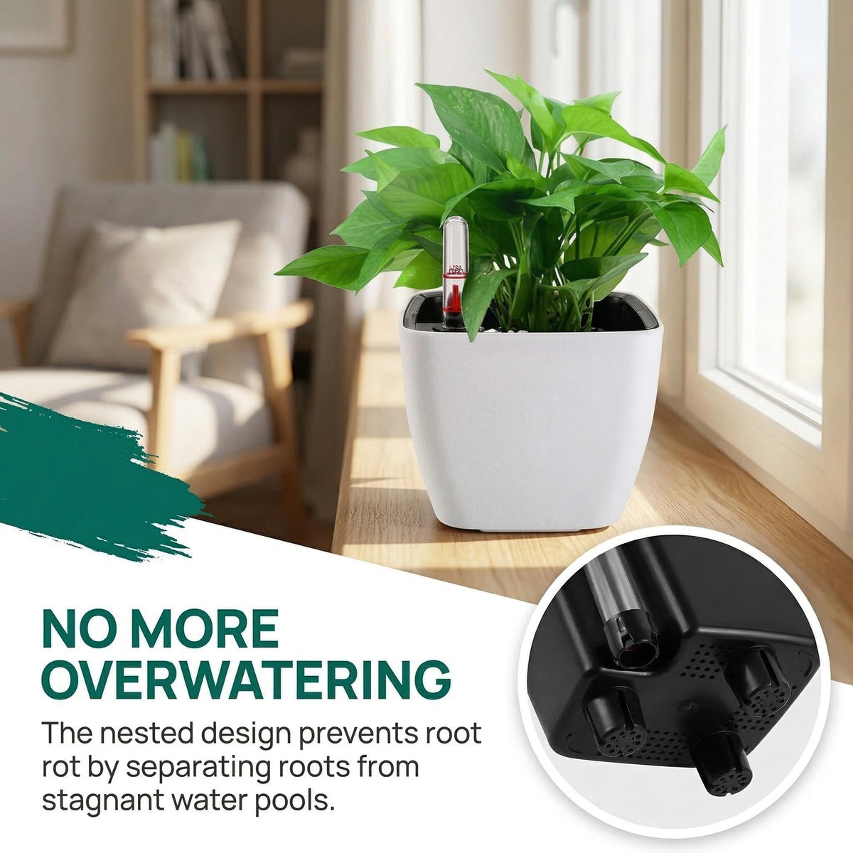 Yarlung water injection port enables easy refilling.