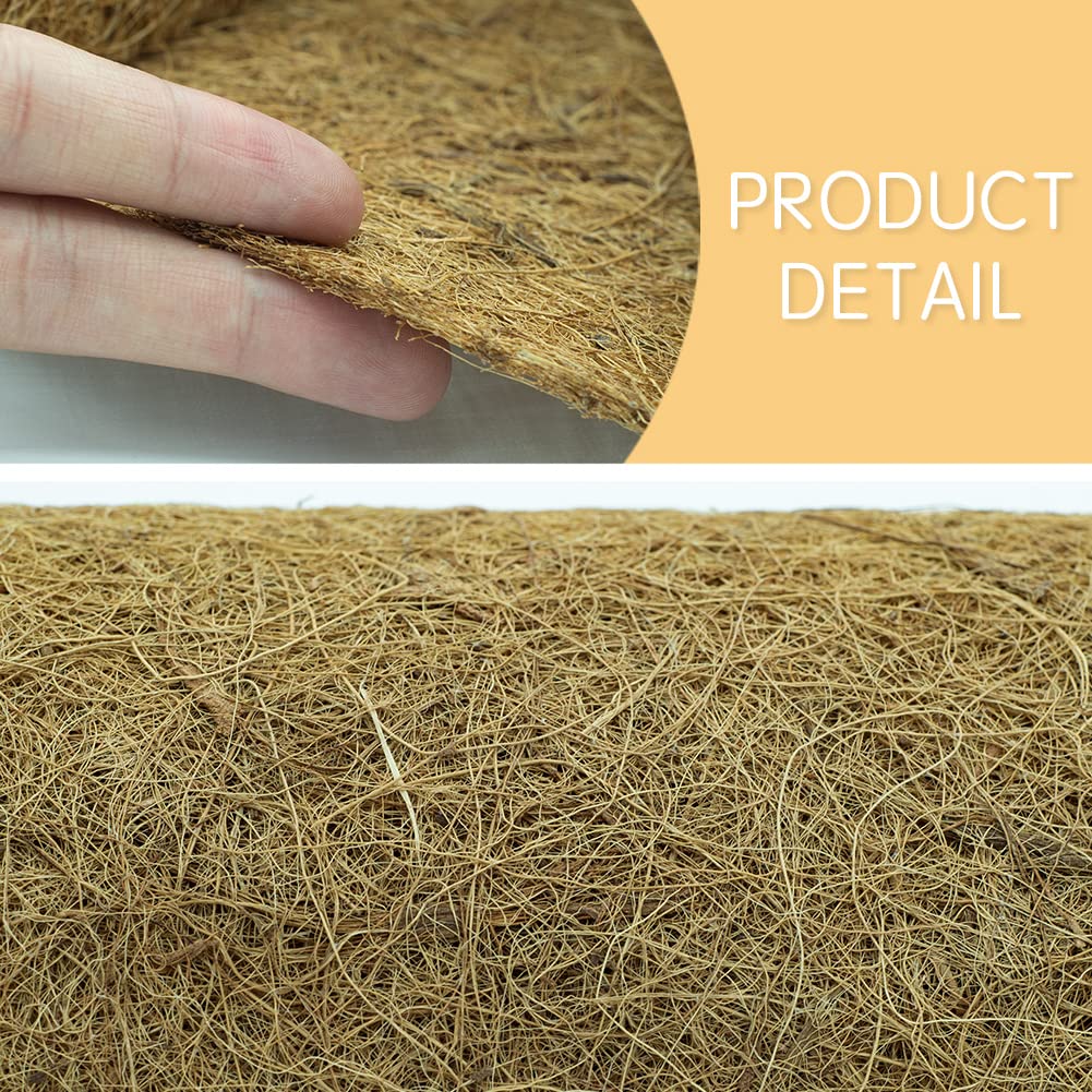 Yarrdfir Coco Coir Liner as reptile carpet provides natural padding.