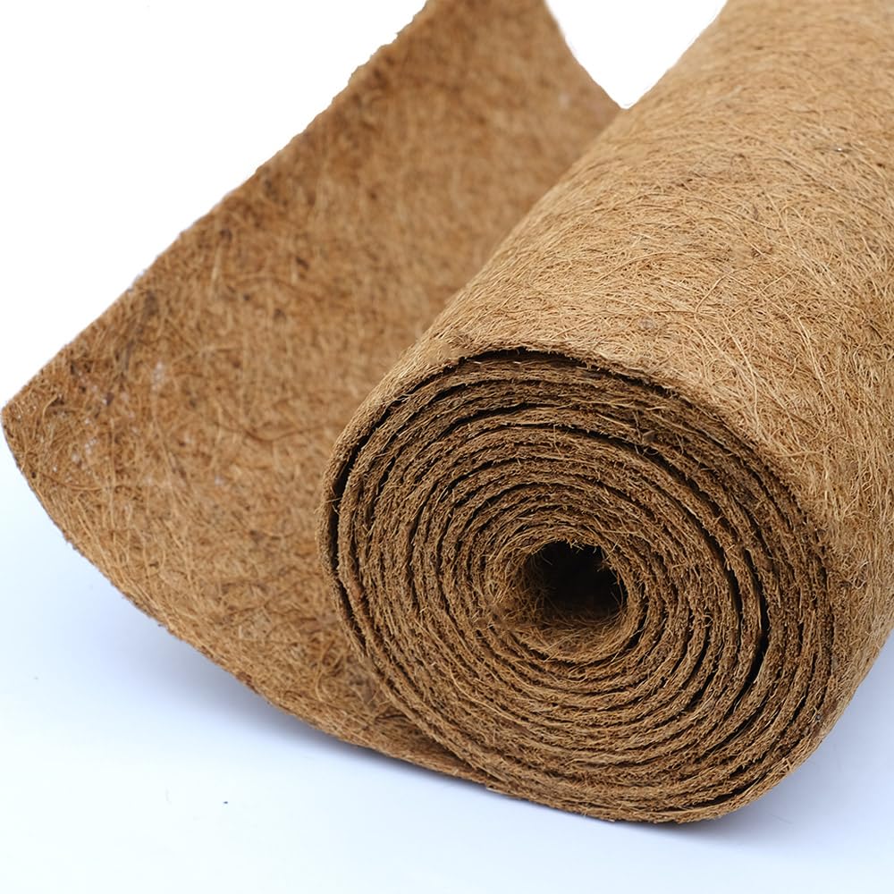 Yarrdfir Coco Coir Liner in planter shot highlights eco-friendly material and size.