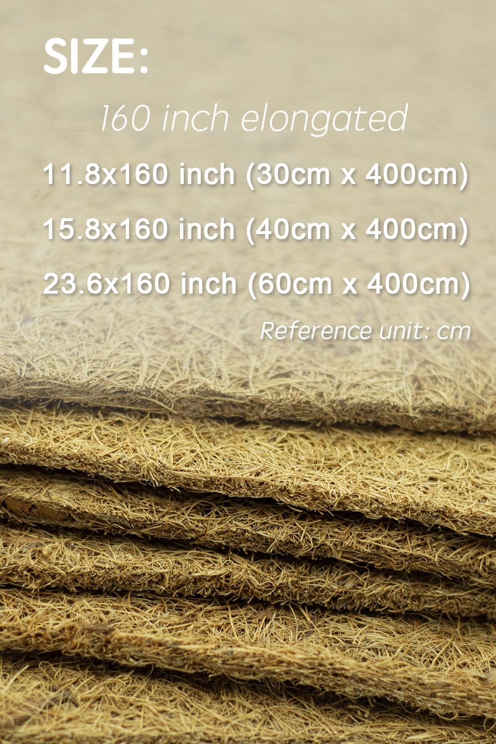 Yarrdfir coconut fiber mat covers large areas with lightweight durability