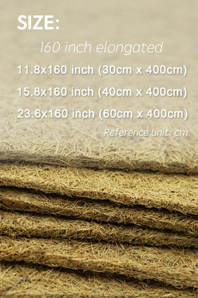 Yarrdfir coconut fiber mat covers large areas with lightweight durability