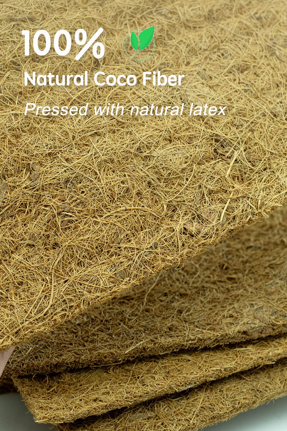 Yarrdfir coconut fiber mat as pet pad offering soft support and drainage