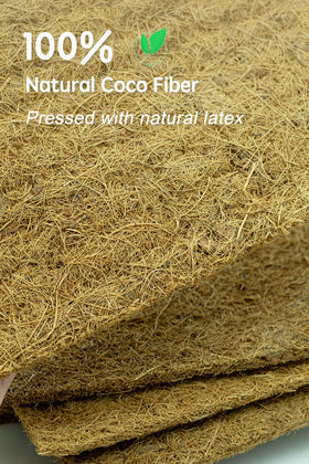 Yarrdfir coconut fiber mat as pet pad offering soft support and drainage