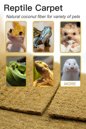 Yarrdfir coconut fiber mat as reptile carpet with breathable comfort