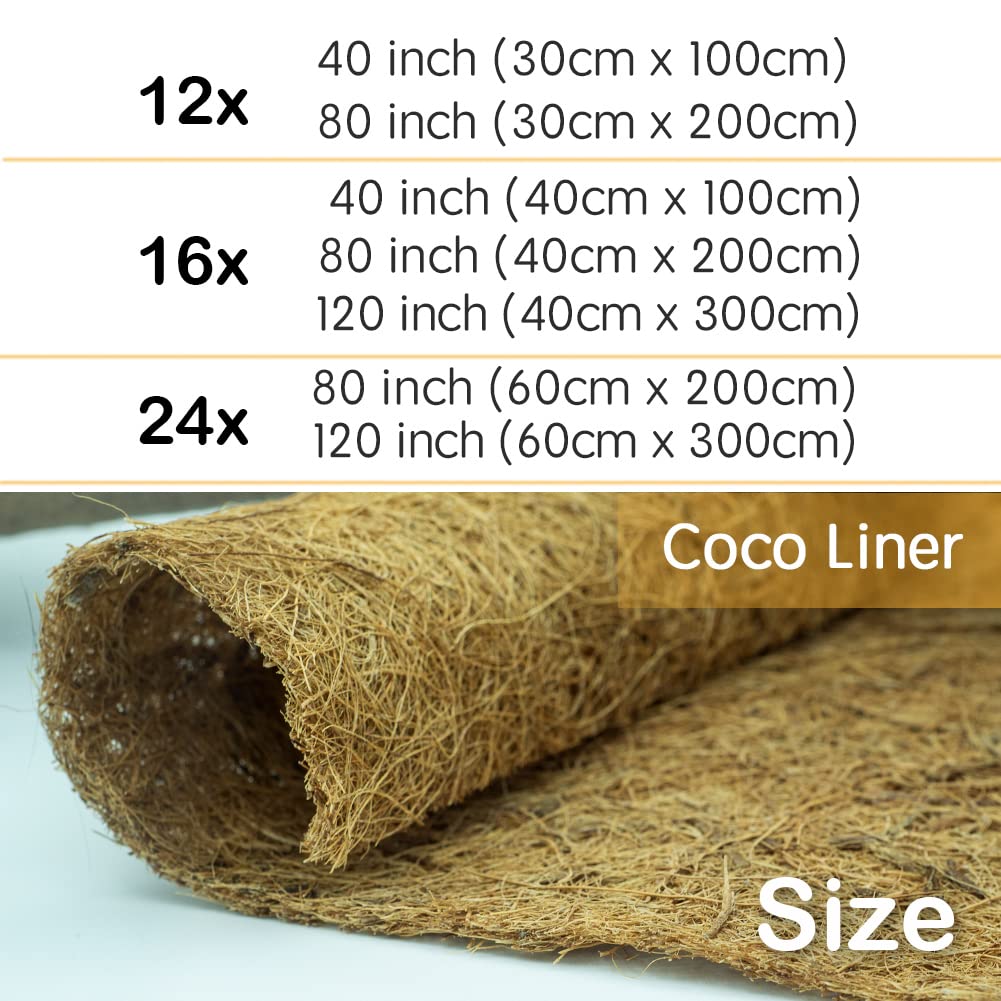 Yarrdfir planter basket liner demonstrating natural coconut fiber texture for soil containment