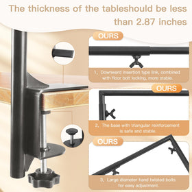 YASAJI table arch with clamps 43 to 98 inch length for versatile decor