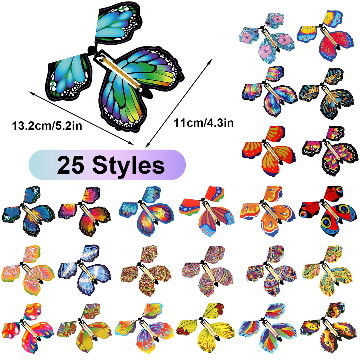 Yasdyri colorful wings patterns attract attention and spark joyful moments