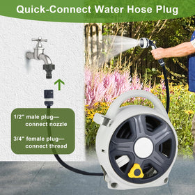 YASHINE quick-connect water adapter simplifies setup with secure connections.