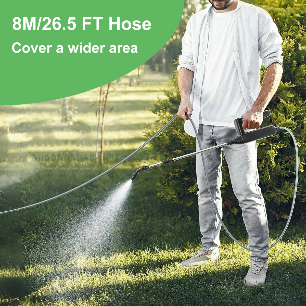 YASIMIA telescopic wand extending reach for hard-to-reach plants.