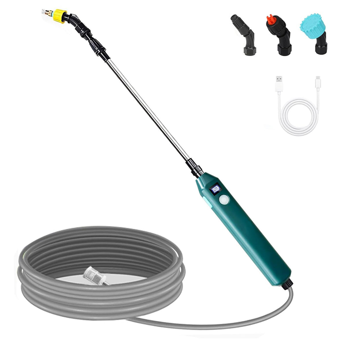YASIMIA battery-powered sprayer wand for effortless garden watering