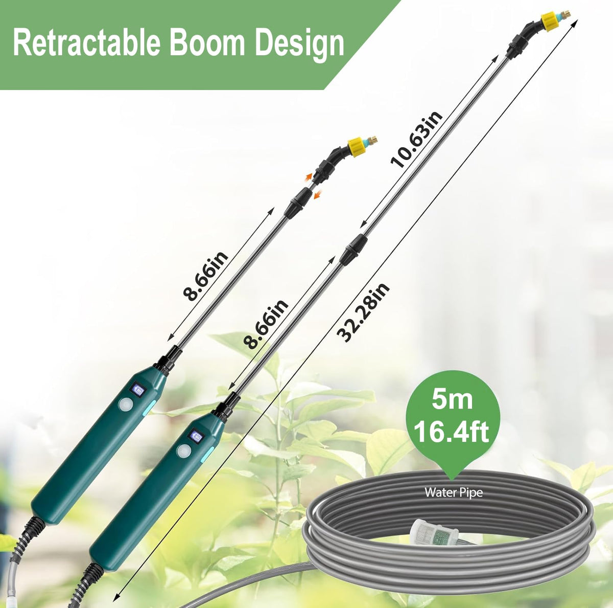YASIMIA garden sprayer in action for precise, gentle irrigation