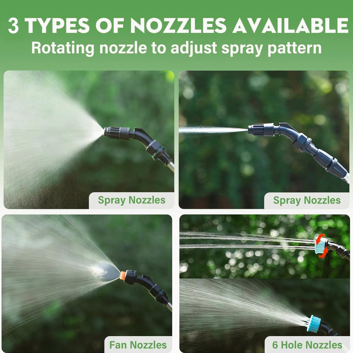 YASIMIA gravity-filter with 16.4 ft hose prevents clogs during spraying